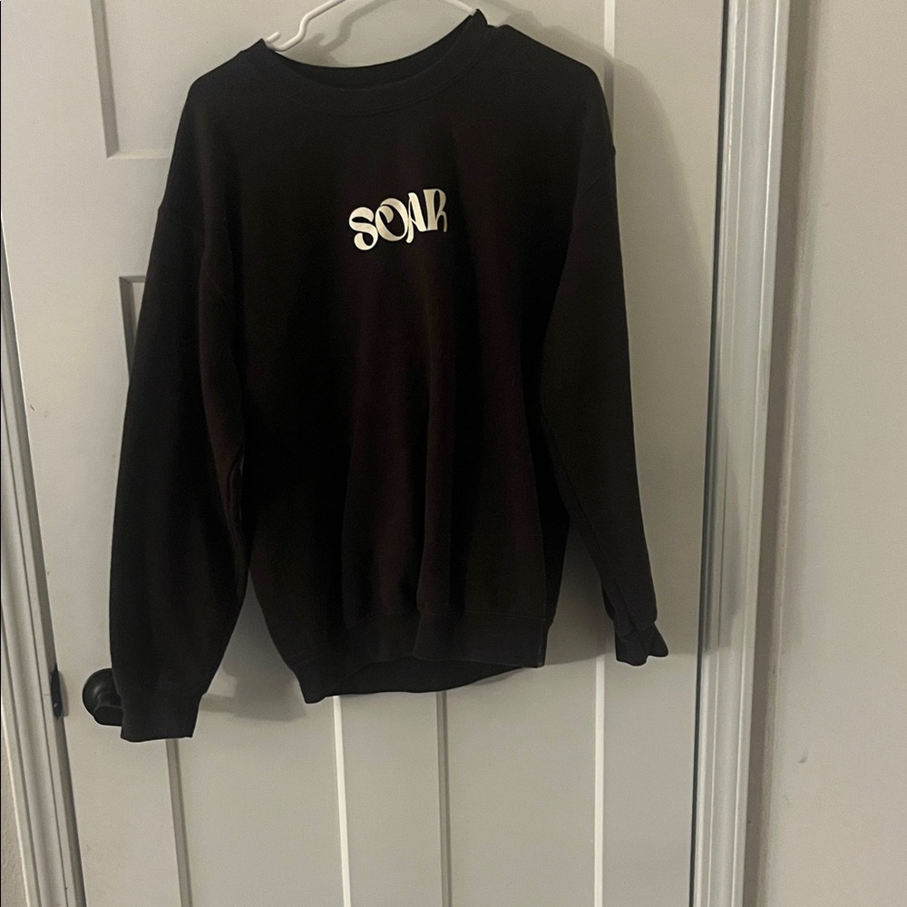 Gildan Black Crewneck Sweatshirt with White SOAR Logo
